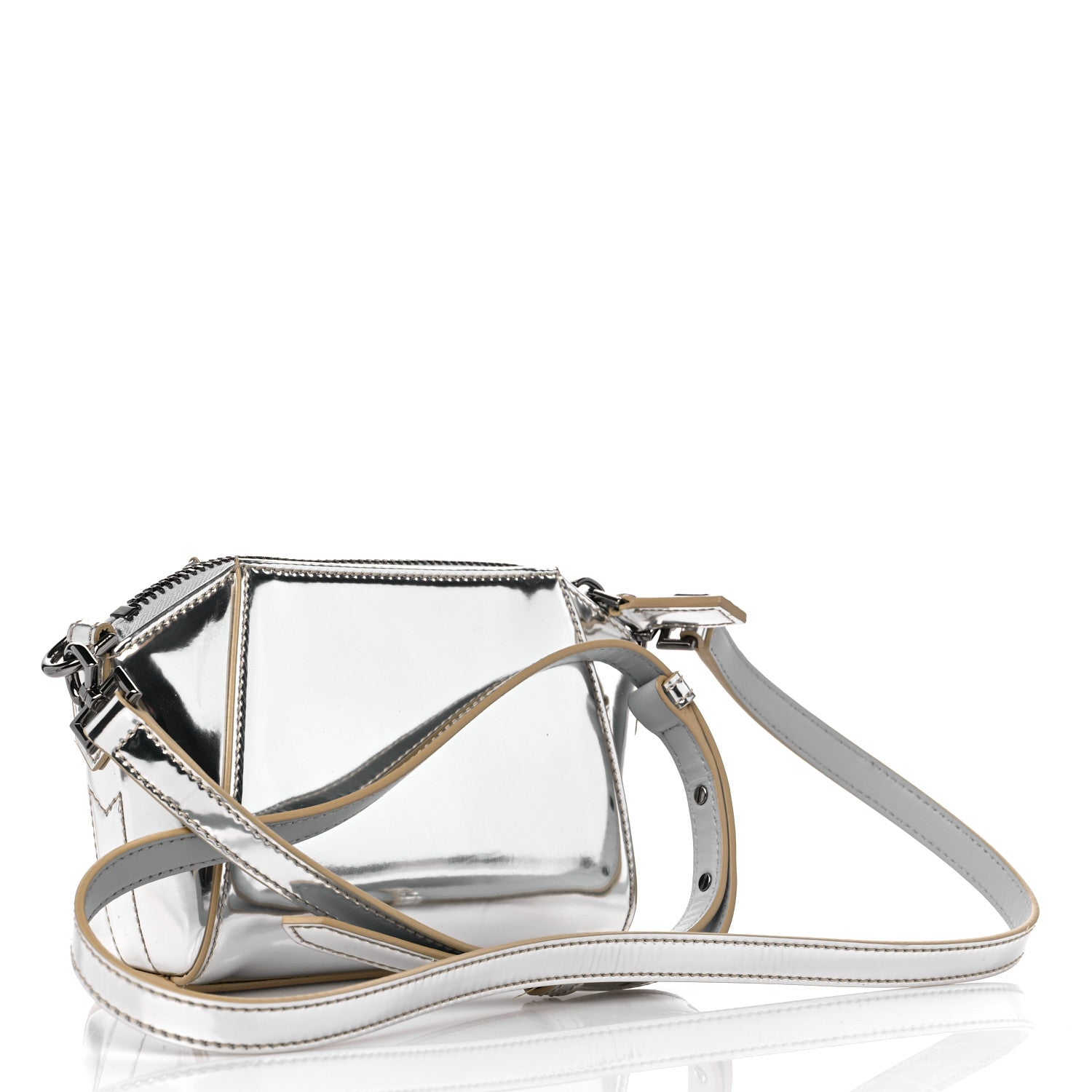 Givenchy Polyurethane Nano Antigona Silver 3 of 11