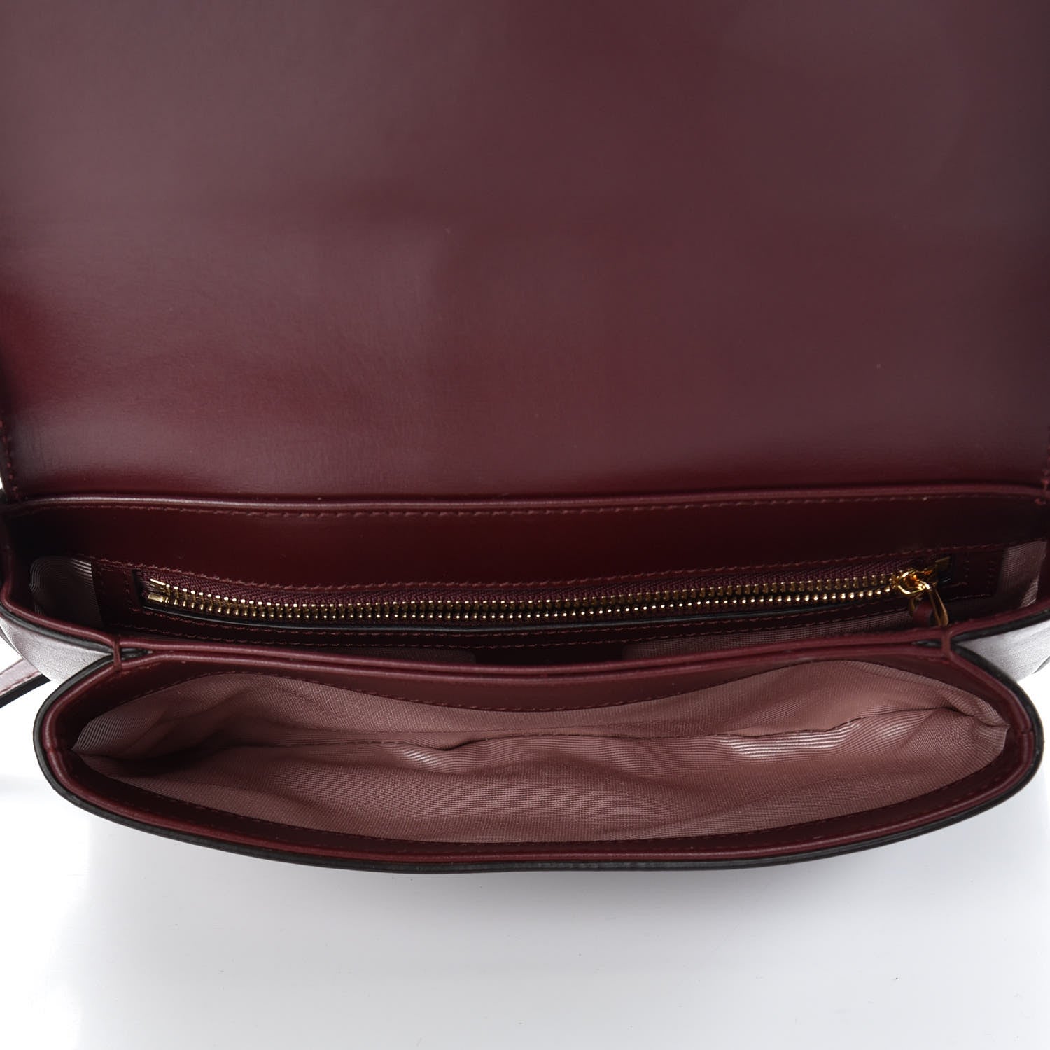 Gucci Vitello Palmellato Lux Small Arli Flap Shoulder Bag Vintage Bordeaux 5 of 8