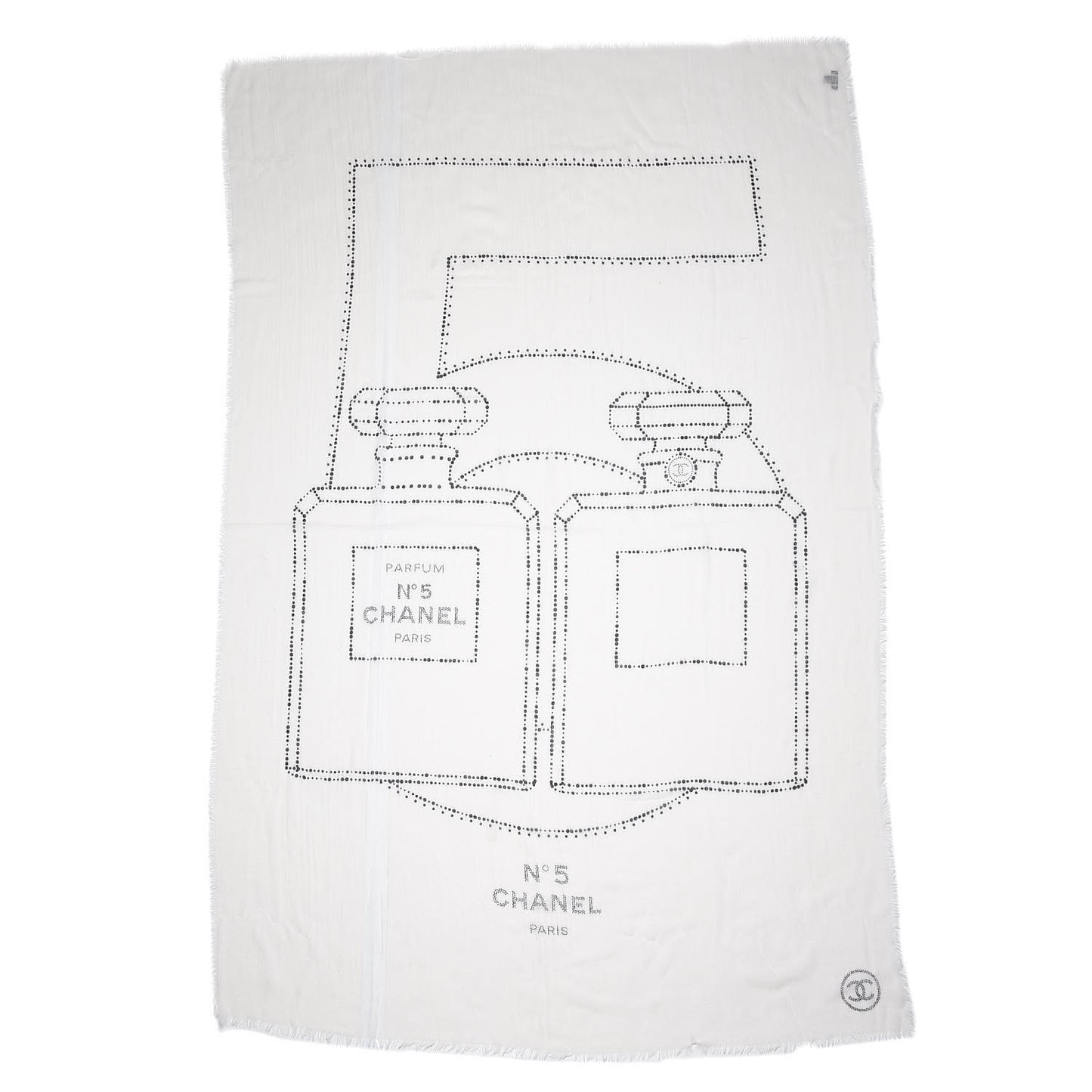 Cashmere No. 5 Scarf White
