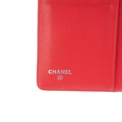 Chanel Patent Quilted Zip Pocket Wallet Coral 6 of 8