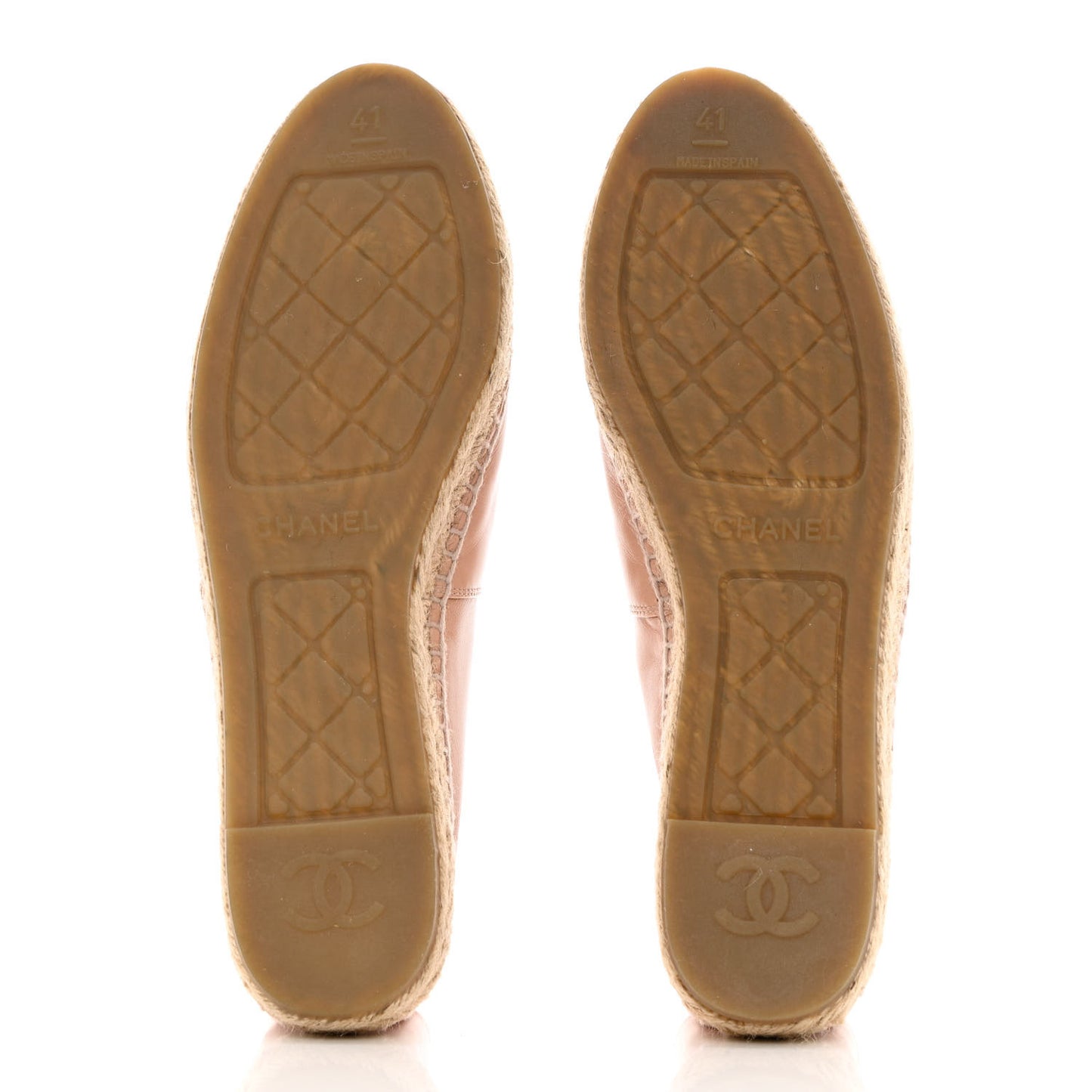 Lambskin CC Espadrilles 41 Beige