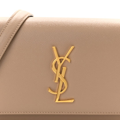 Saint Laurent Grain De Poudre Monogram Kate Belt Bag Dark Beige 7 of 9