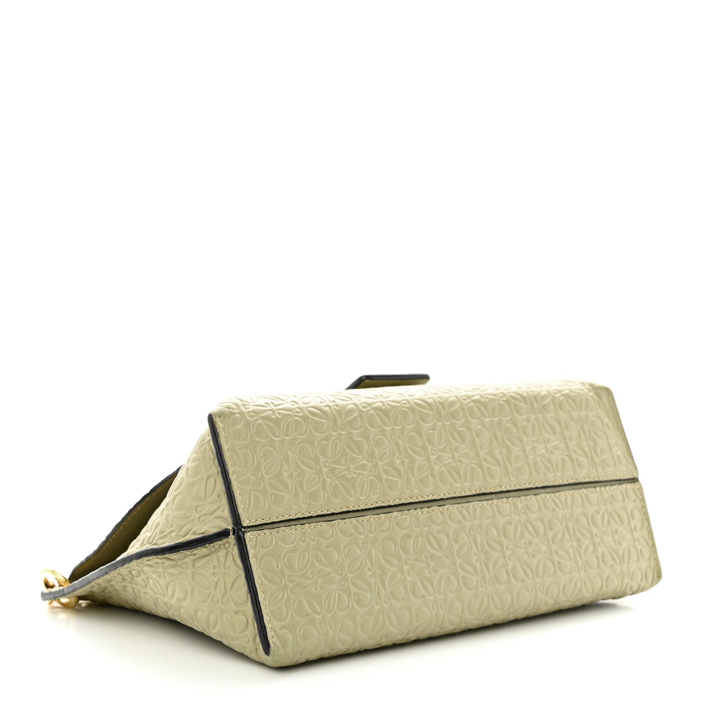 Goatskin Embossed Avenue Shoulder Bag Green