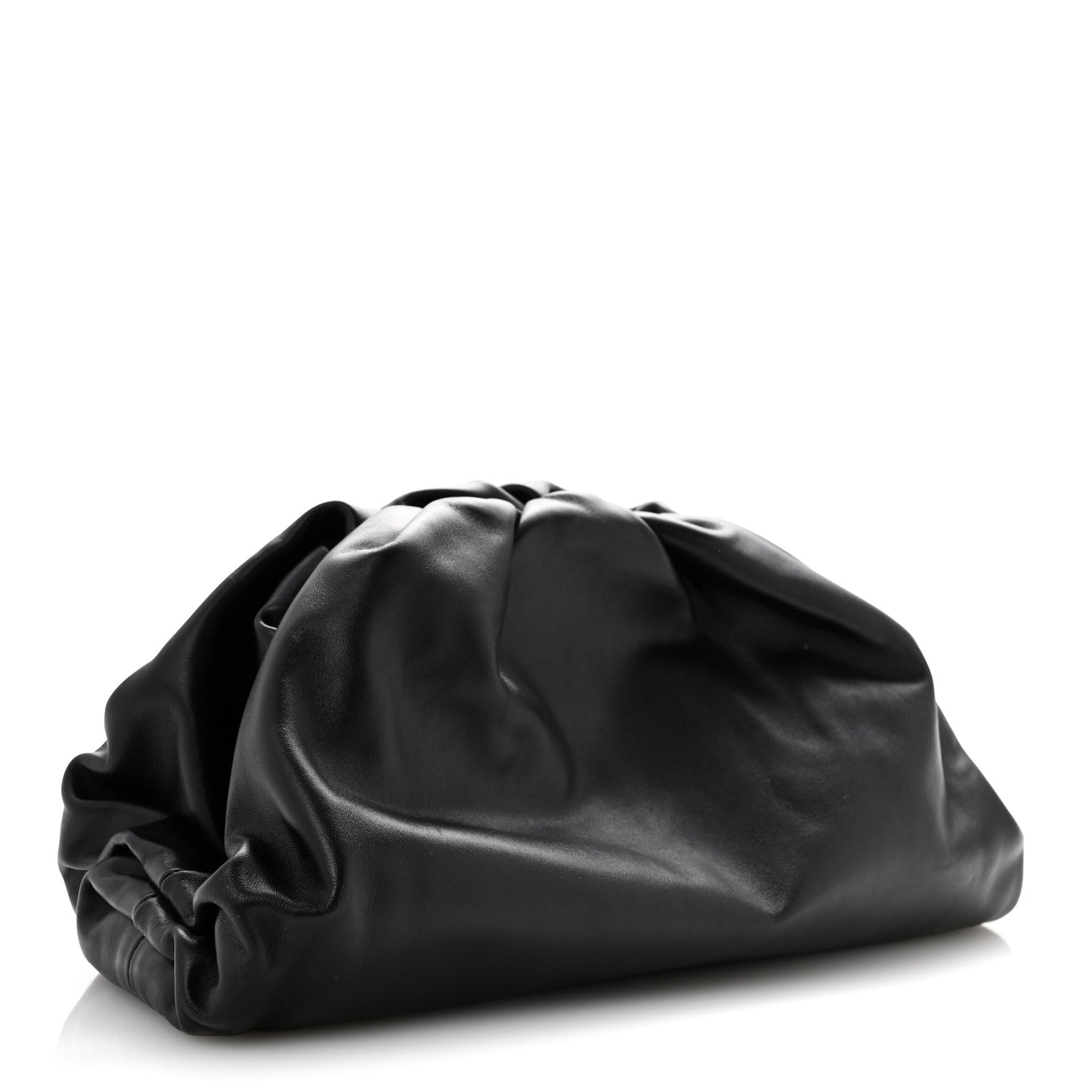 Bottega Veneta Smooth Butter Calf The Pouch Oversized Clutch Black 3 of 10