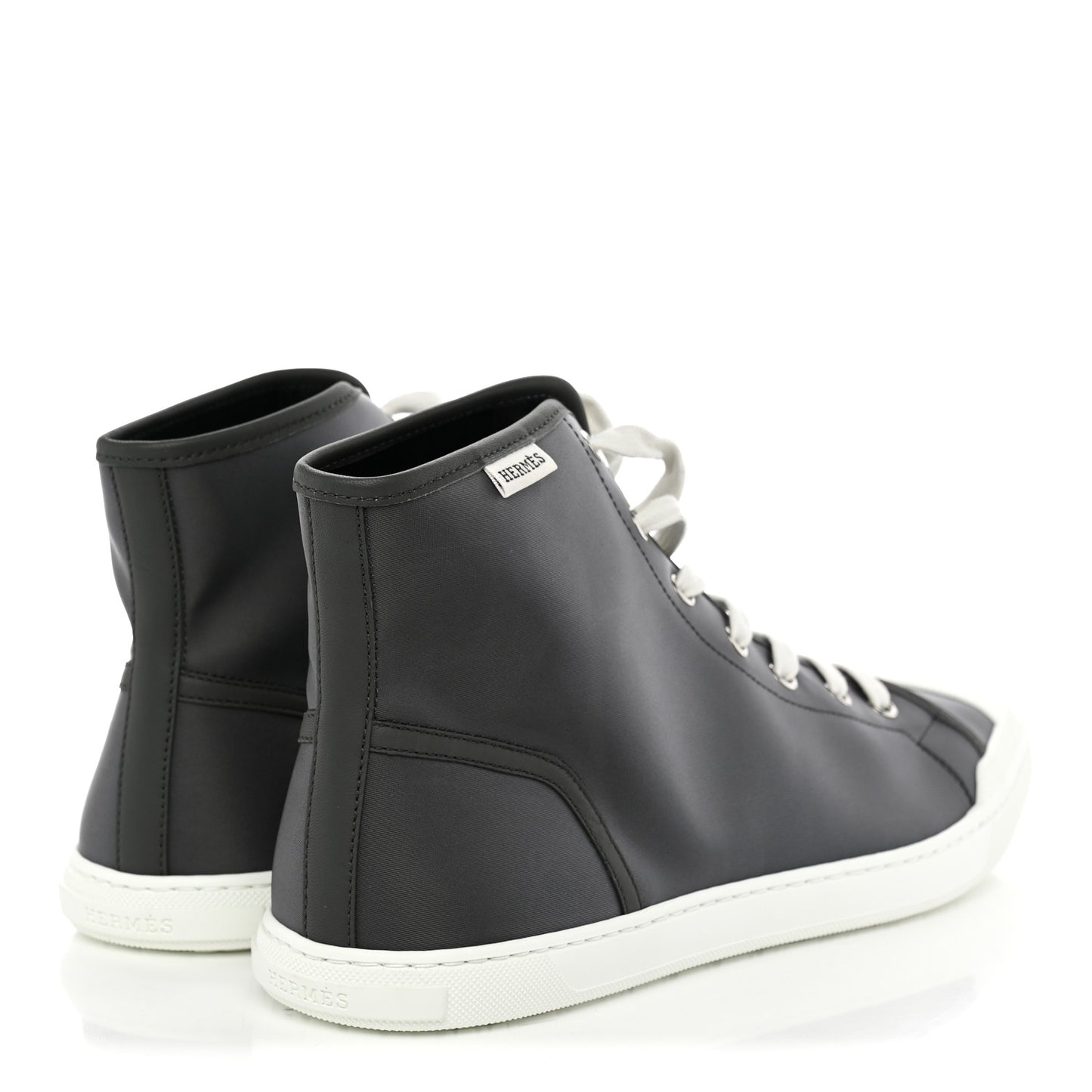 Nylon Mens Express High Top Sneaker 44 Gris Meyer White