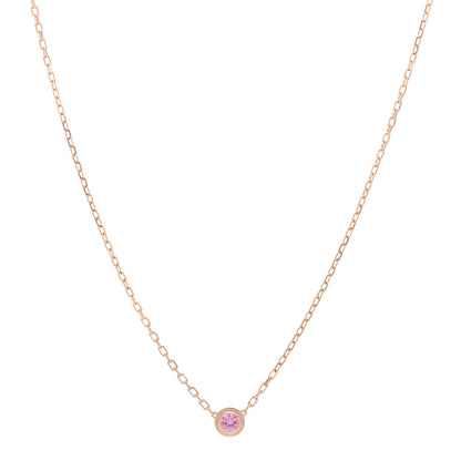 Cartier 18K Pink Gold Pink Sapphire D'Amour Pendant Necklace 1 of 7
