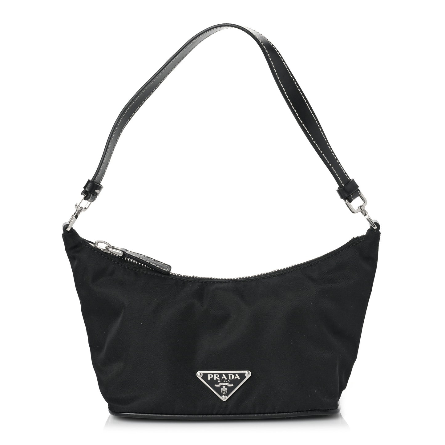 Tessuto Nylon Pochette Bag Black