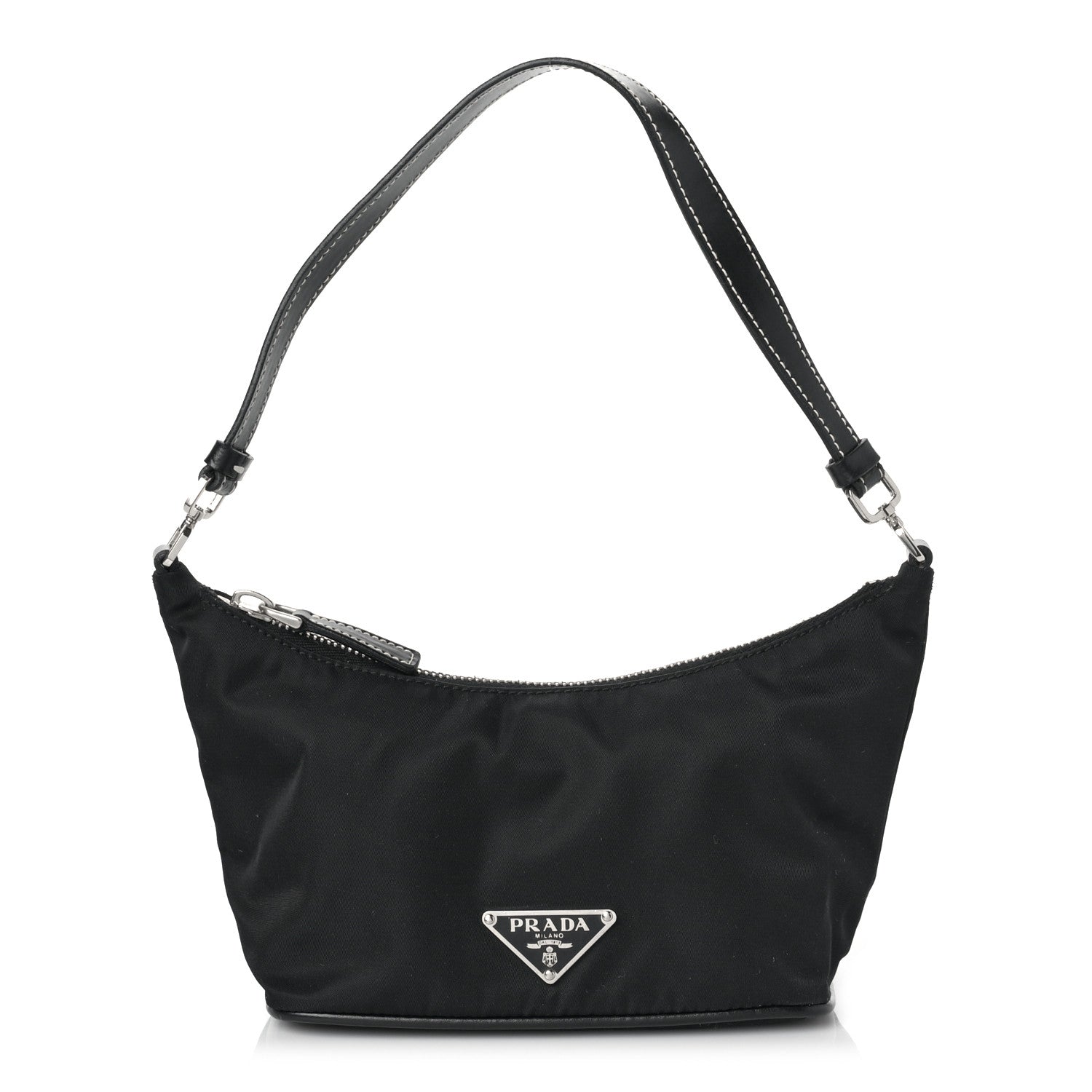 Prada Tessuto Nylon Pochette Bag Black 1 of 7