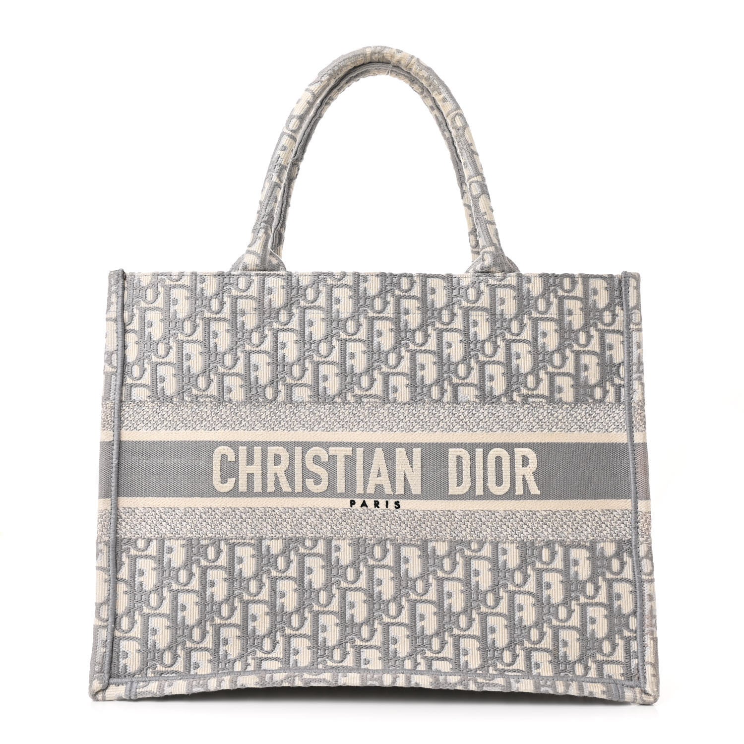 Christian Dior Oblique Medium Book Tote Grey 1 of 12