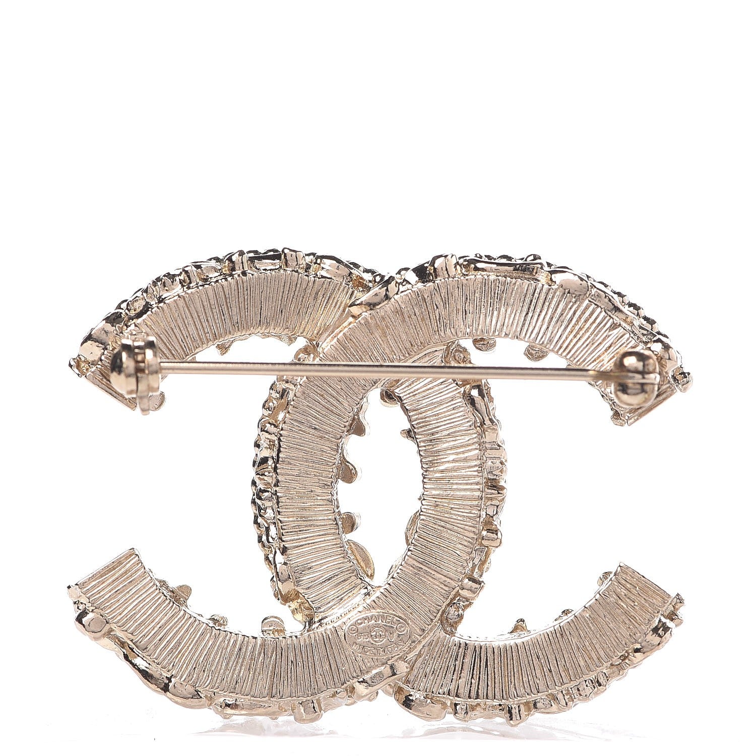 Chanel Enamel CC Baroque Brooch Black Gold 3 of 5