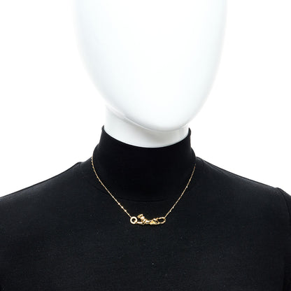 Cartier 18K Yellow Gold Diamond Tsavorite Black Lacquer Panthere De Cartier Necklace 2 of 6
