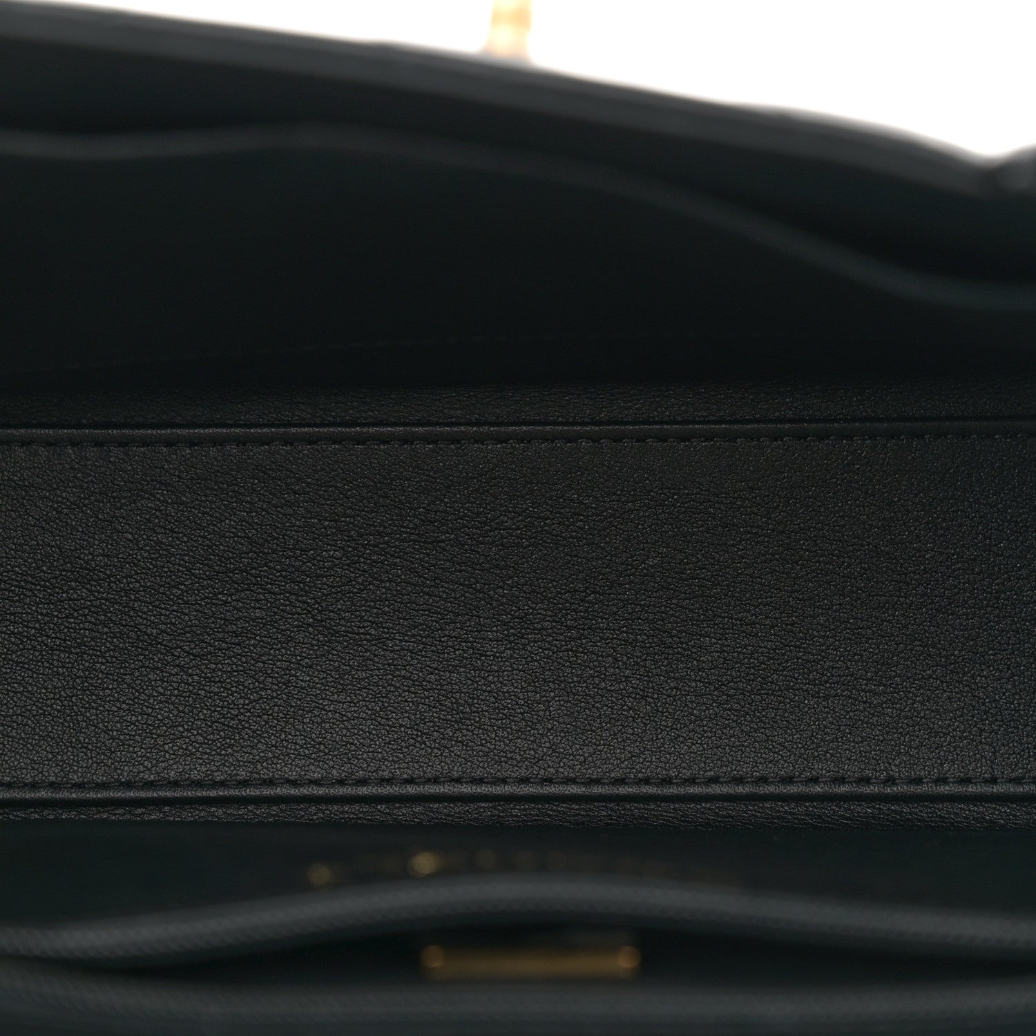 Chanel Shiny Aged Calfskin Quilted Nano Kelly Shopper Black 5 of 10