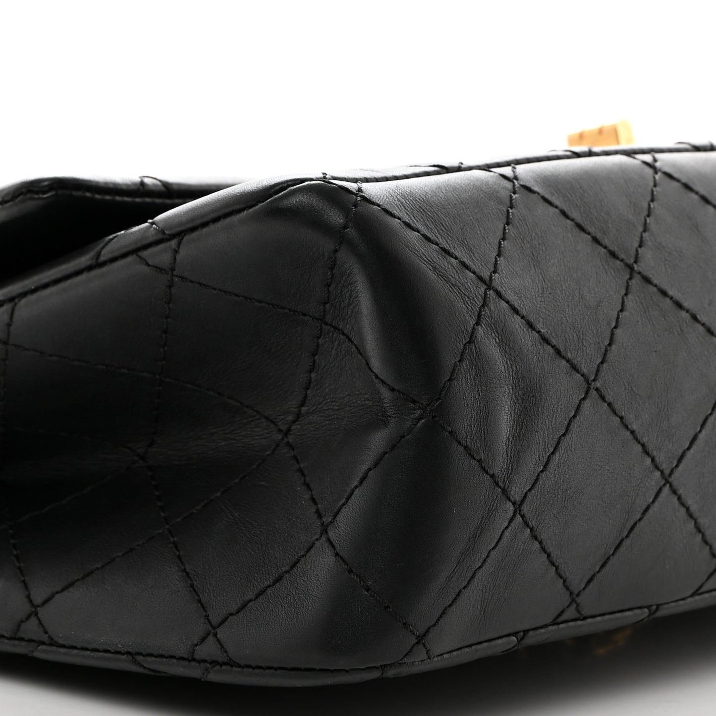 Aged Calfskin Quilted 2.55 Reissue 226 Flap Black