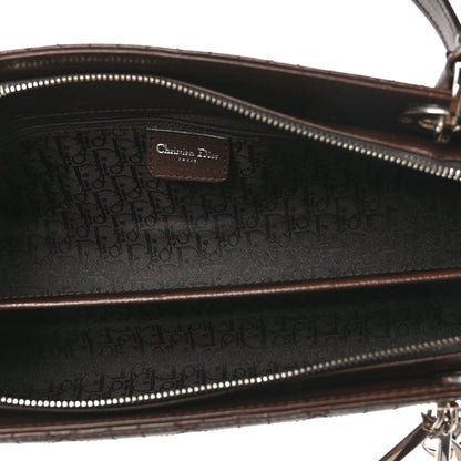 Christian Dior Cannage Stitched East West Lady Dior Brown 5 of 12
