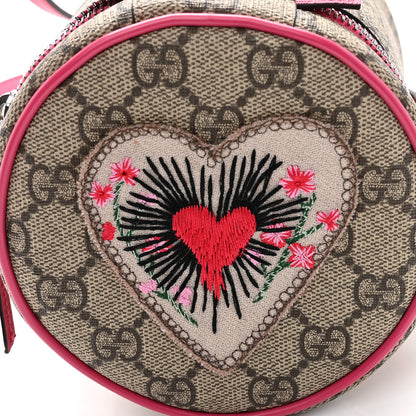 Gucci GG Supreme Monogram Princess Embroidered Childrens Crossbody Bag Pink 11 of 11