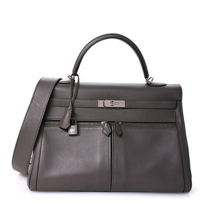 Hermes Swift Horseshoe Lakis Kelly 35 Etain 8 of 10