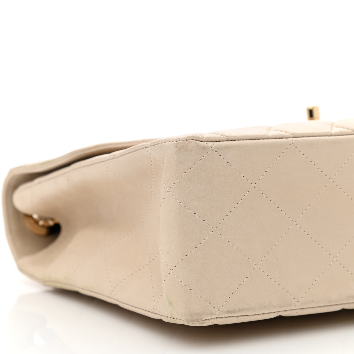 Chanel Lambskin Quilted Jumbo Single Flap Beige Clair 8 of 10
