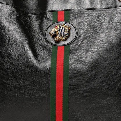 Gucci Calfskin Large Rajah Chain Tote Black 10 of 13