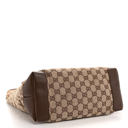 Gucci Calfskin Monogram Tall Tote Brown 4 of 14