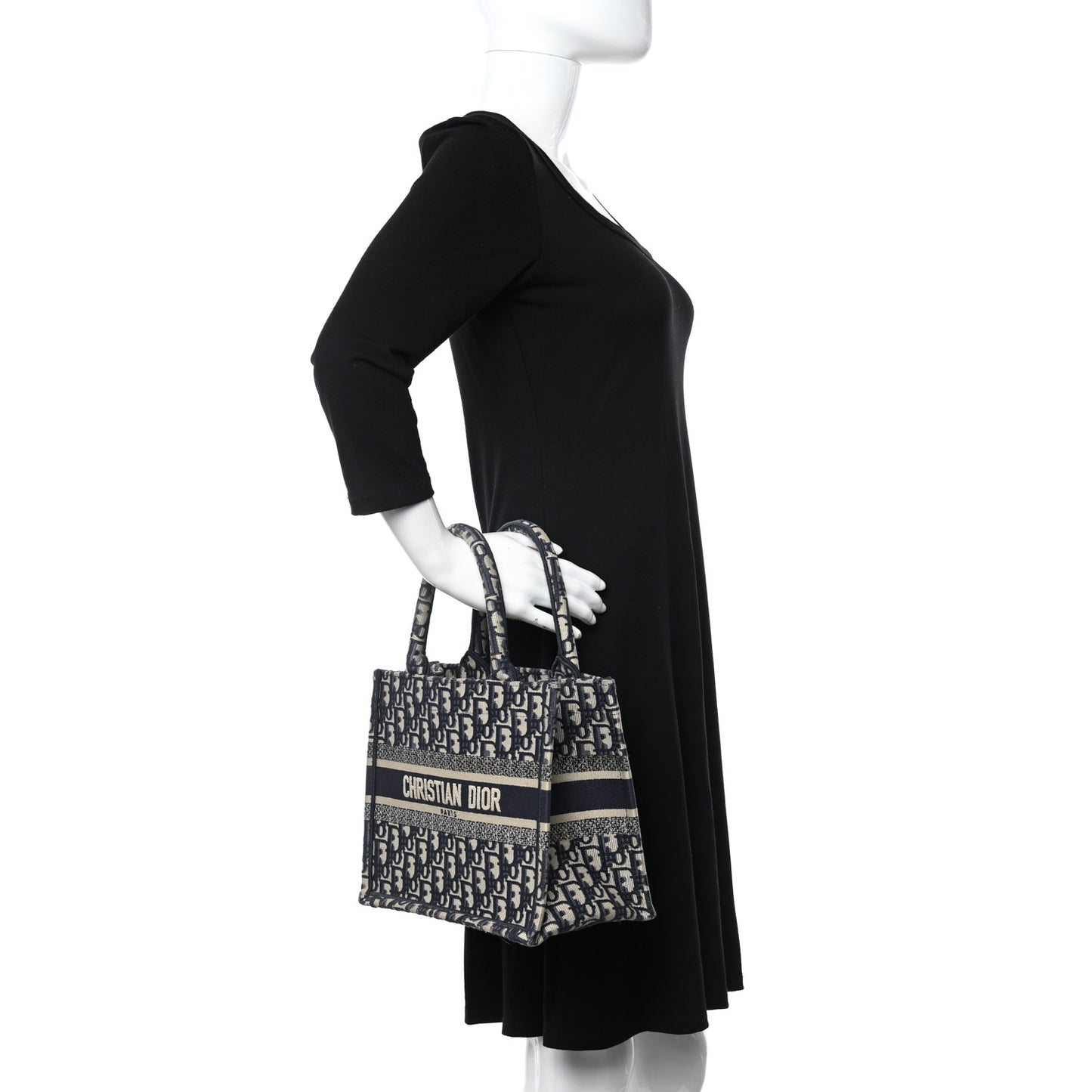Oblique Small Book Tote Blue Multicolor