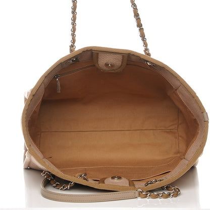 Chanel Canvas Small Deauville Tote Ecru 6 of 8