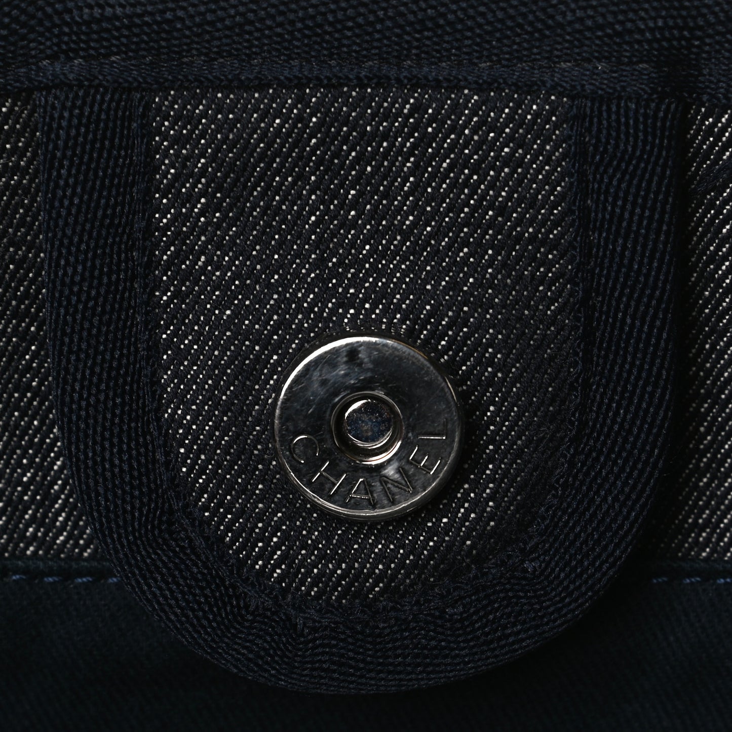 Denim Small Deauville Tote Dark Blue