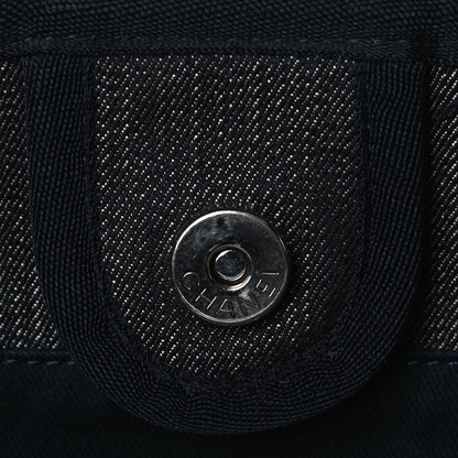 Chanel Denim Small Deauville Tote Dark Blue 12 of 12