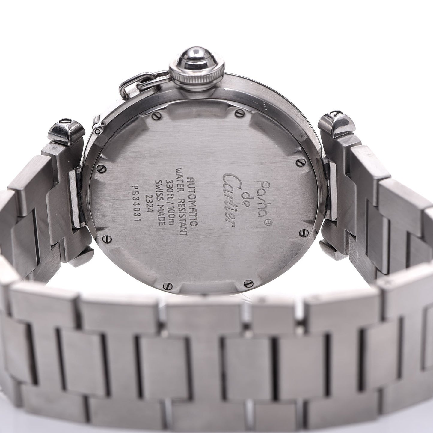 Stainless Steel 35mm Pasha C Automatic Watch Pink