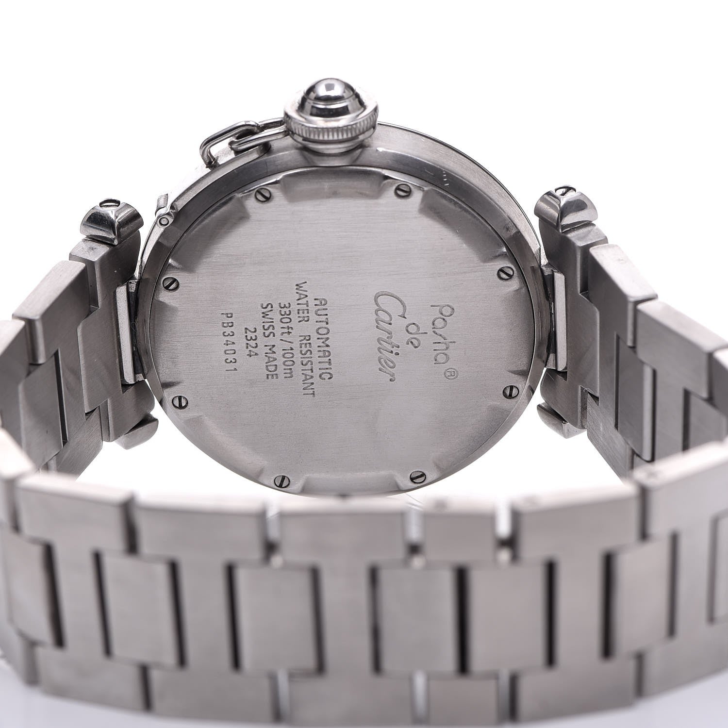 Cartier Stainless Steel 35mm Pasha C Automatic Watch Pink 6 of 8