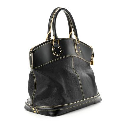Louis Vuitton Suhali Lockit MM Black 3 of 17