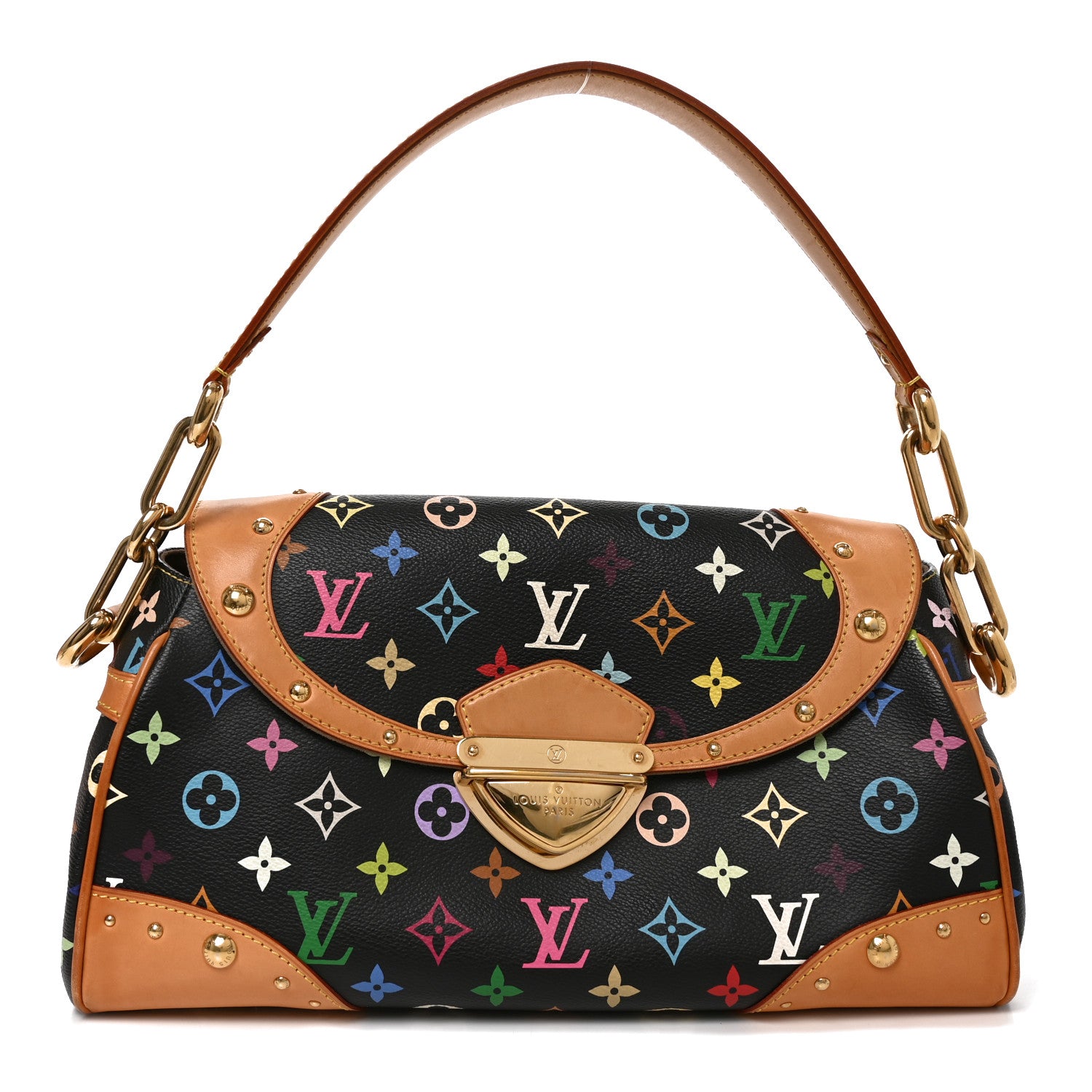 Louis Vuitton Monogram Multicolor Beverly MM Black 1 of 8