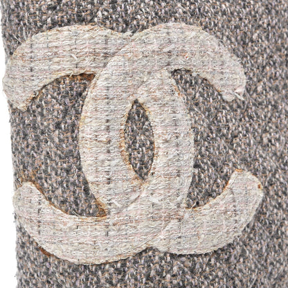 Chanel Tweed Quilted Large Cambon Tote Grey 8 of 9