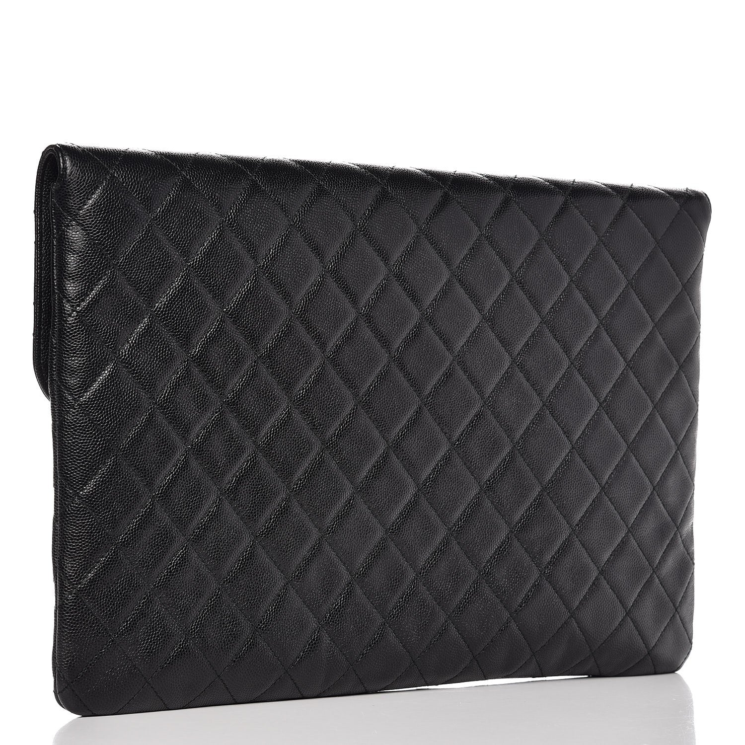 Chanel Caviar Quilted Large Golden Class Pouch Black 3 of 8