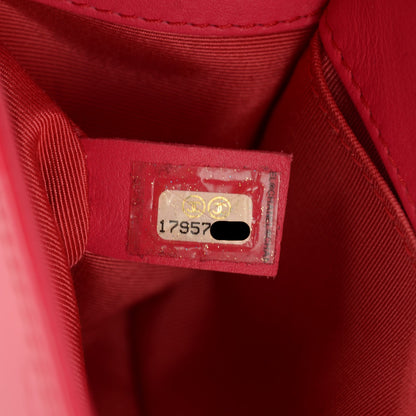 Chanel Patent Calfskin Quilted Small Boy Flap Pink 8 of 9