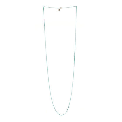 Tiffany Sterling Silver Enamel 1.75mm Chain Necklace 30" Blue 3 of 6