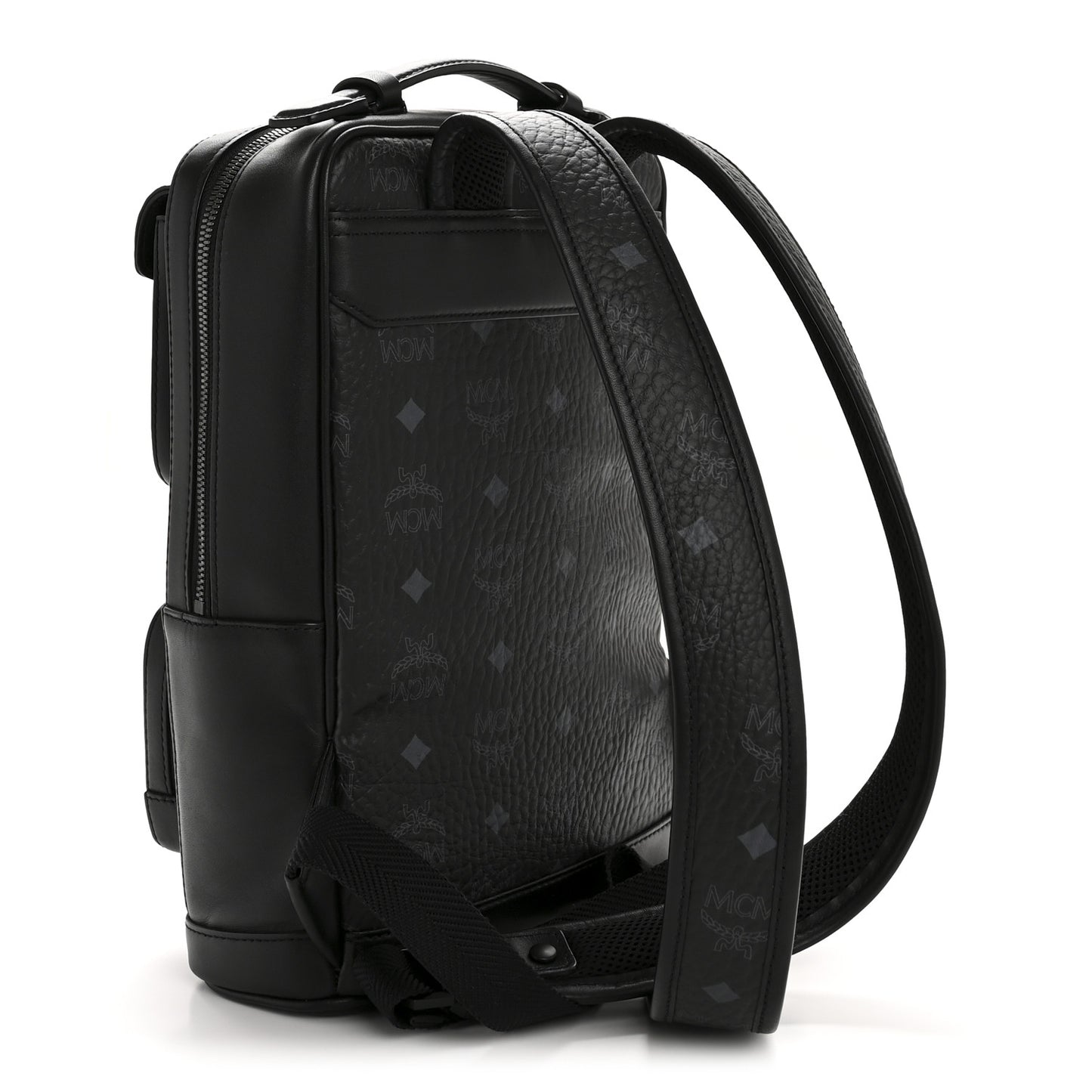 17 ottomar leather backpack mcm MCM Calfskin Ottomar Tech Flower Backpack Black 1767217 – FASHIONPHILE