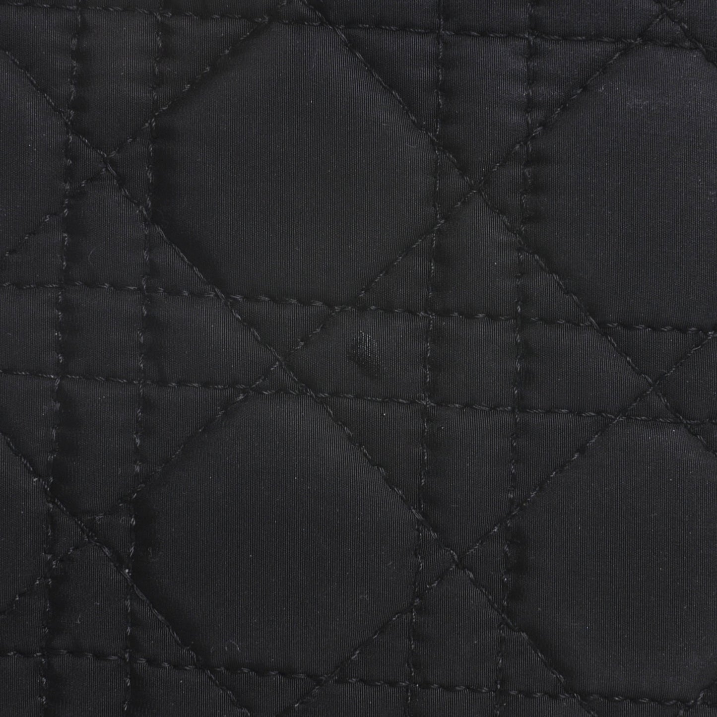 Nylon Cannage Medium Lady Dior Black