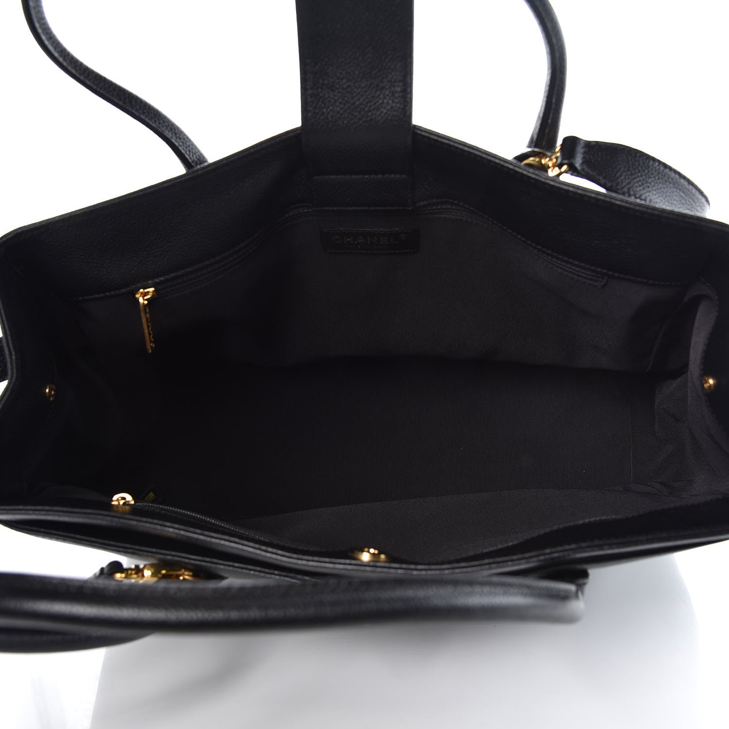 Chanel Calfskin Cerf Shopper Tote Black 6 of 11