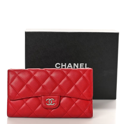 Chanel Caviar Quilted Large Flap Wallet Red 21 of 21