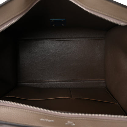 Celine Drummed Calfskin Suede Small Trapeze Souris 5 of 9