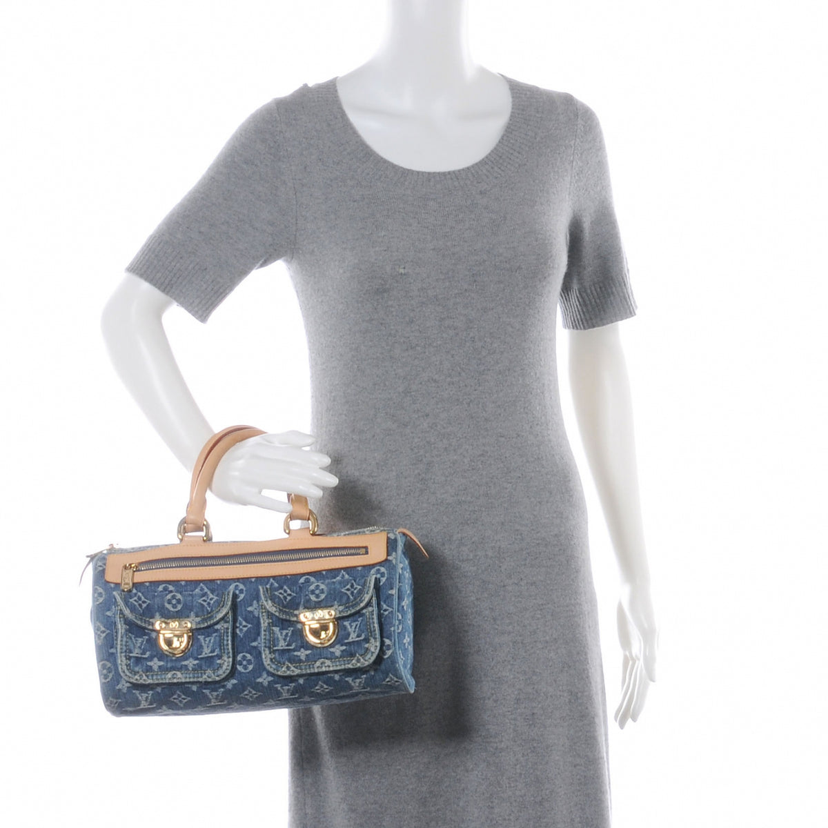 Monogram Denim Neo Speedy Blue