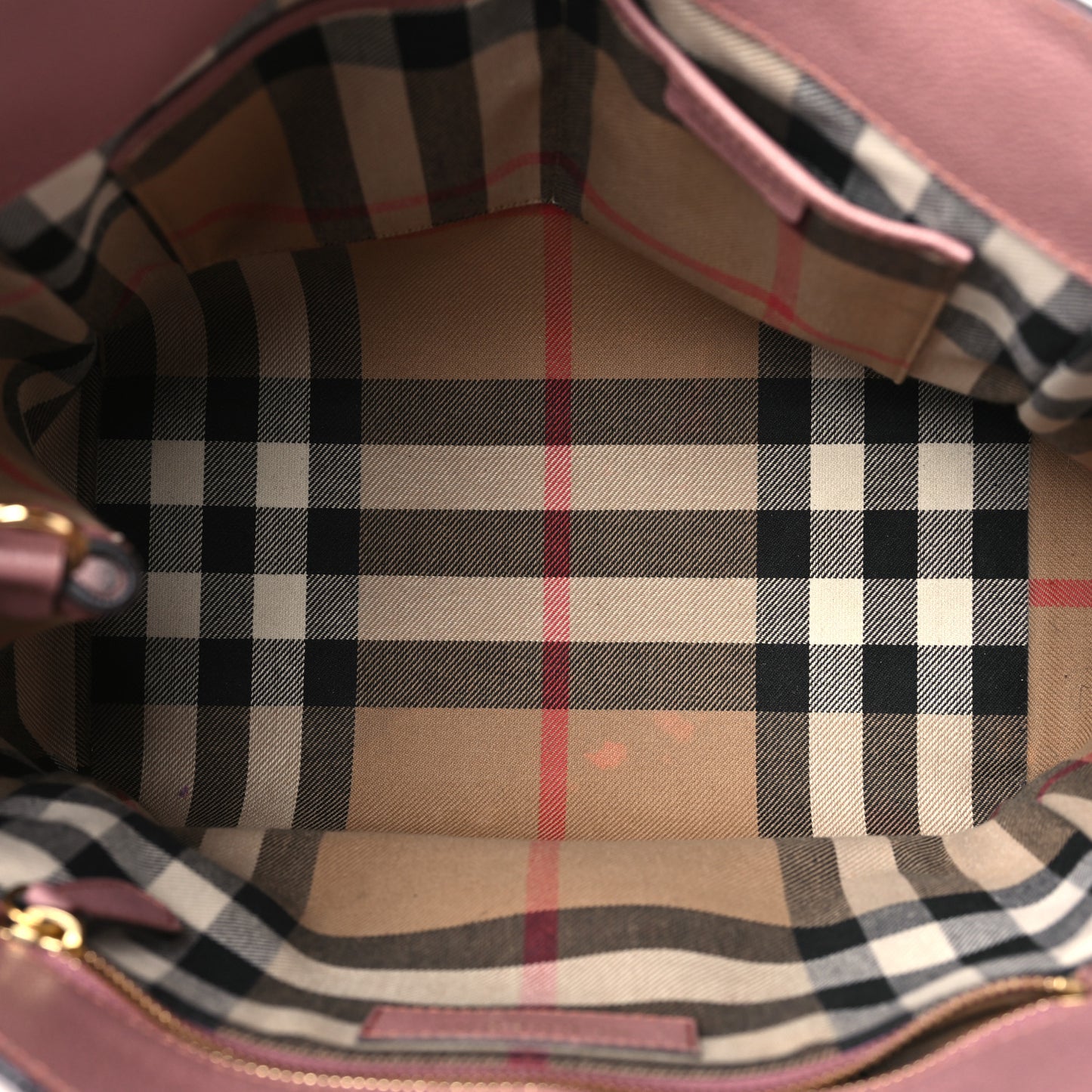 Soft Grain Calfskin Medium Buckle Tote Dusty Pink
