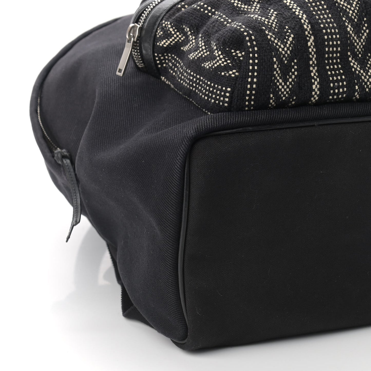 Canvas Ikat City Backpack Black
