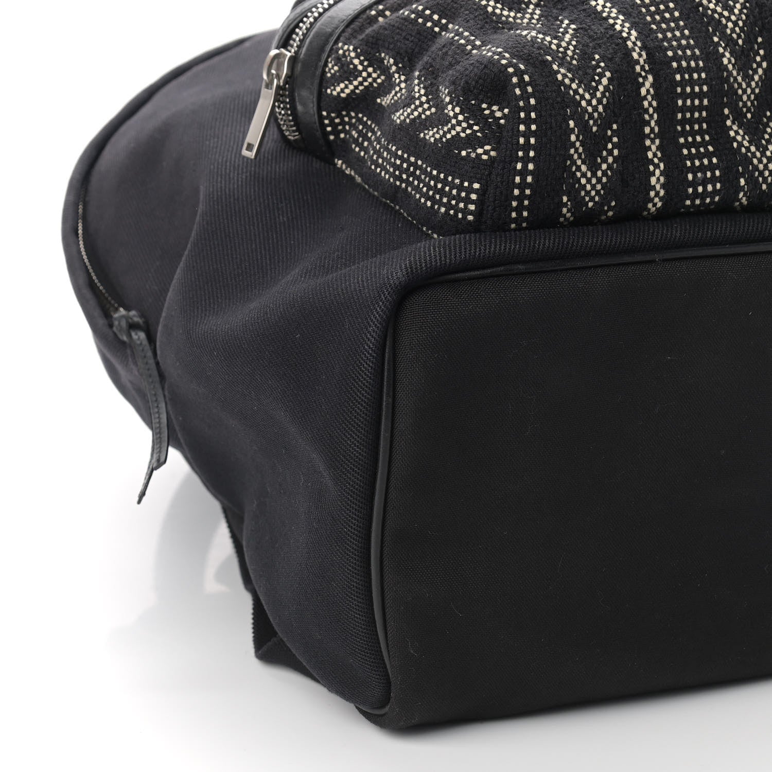 Saint Laurent Canvas Ikat City Backpack Black 7 of 11