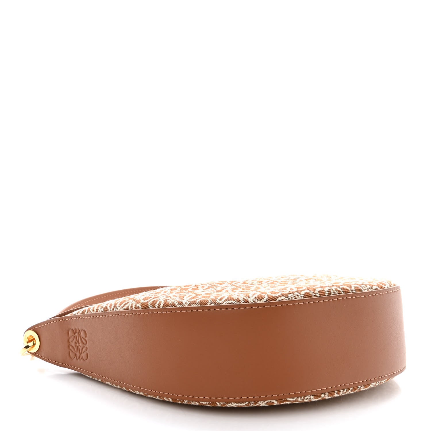 Loewe Jacquard Anagram Calfskin Small Luna Bag Tan Pecan 4 of 11