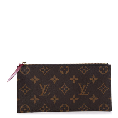 Louis Vuitton Monogram Felicie Chain Wallet Zippered Insert Fuchsia 2 of 7