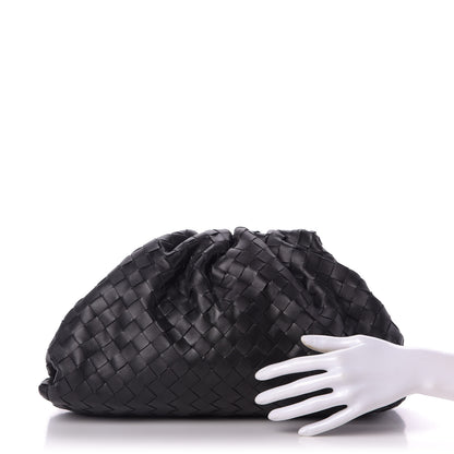 Bottega Veneta Nappa Maxi Intrecciato The Pouch Oversized Clutch Black 2 of 11