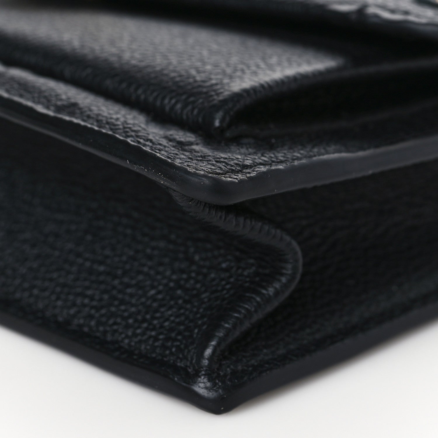 Louis Vuitton Empreinte Vavin Chain Wallet Black 8 of 8