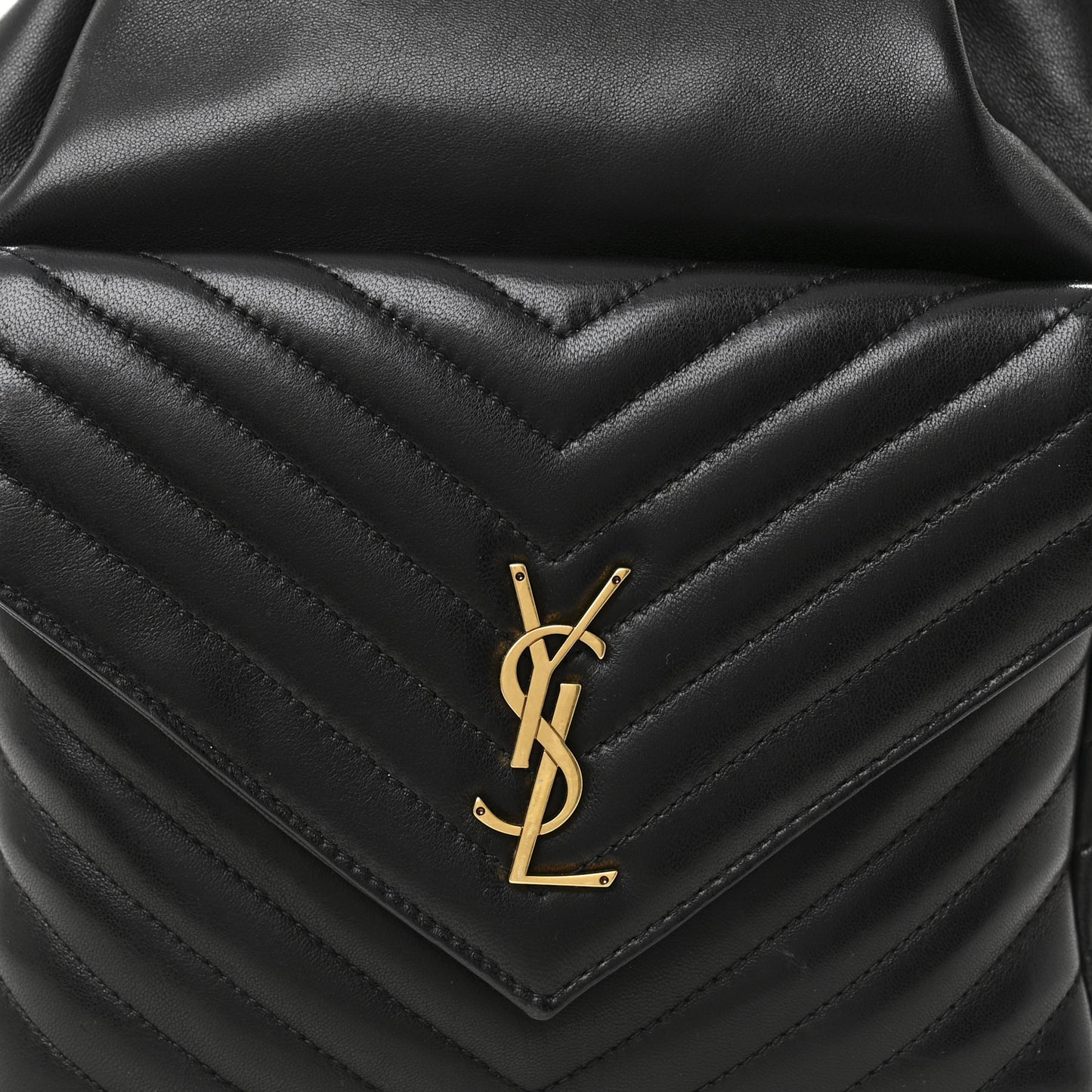 Lambskin Matelasse Monogram Joe Backpack Black
