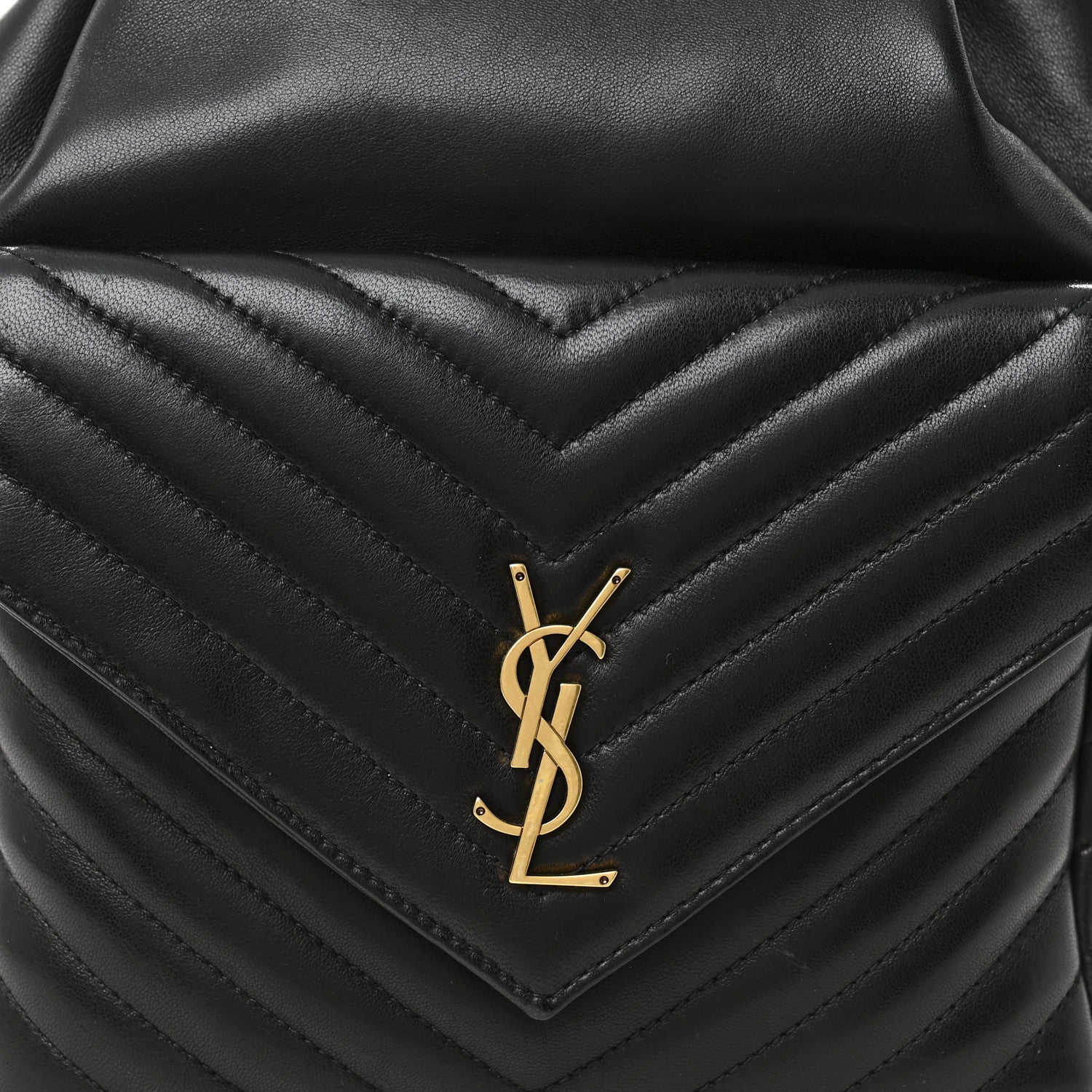 Saint Laurent Lambskin Matelasse Monogram Joe Backpack Black 7 of 9